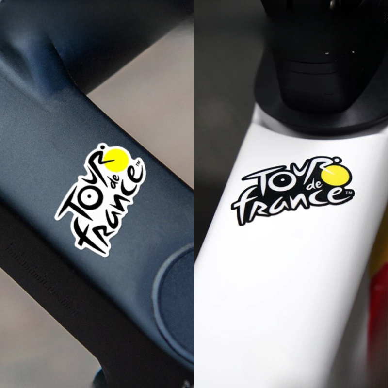 Yellow Laptop Accessories - สติกเกอร์ไวนิลลายจุดสีเหลืองธีมการแข่งขันจักรยาน กันน้ำ สำหรับตกแต่งจักรยานเสือหมอบ จักรยานเสือภูเขา และแล็ปท็อป