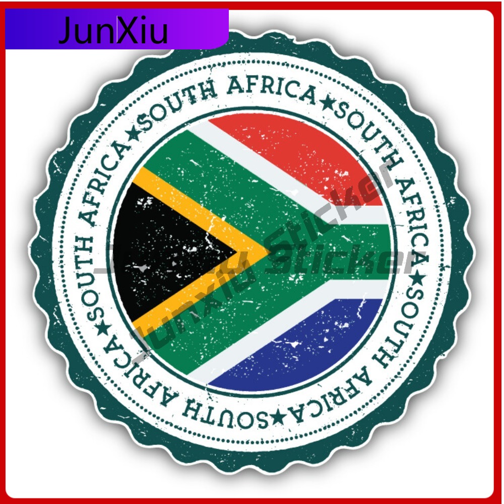 Laptop Accessories South Africa - ธงแอฟริกาใต้ สติกเกอร์สร้างสรรค์ สติกเกอร์ติดรถยนต์ สติกเกอร์กันชน สไตล์ตลก ใช้สำหรับแล็ปท็อป