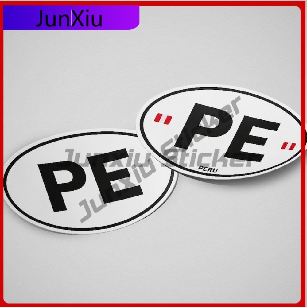 Laptop Unique Accessories - เปรู PE สติกเกอร์รูปวงรีธงกันน้ำสติ๊กเกอร์ตกแต่งหน้าต่างรถยนต์แล็ปท็อปป้องกันรอยขีดข่วนป้องกันรังสียูวีแต่งรถอุปกรณ์ตกแต่งรถยนต์ไวนิล
