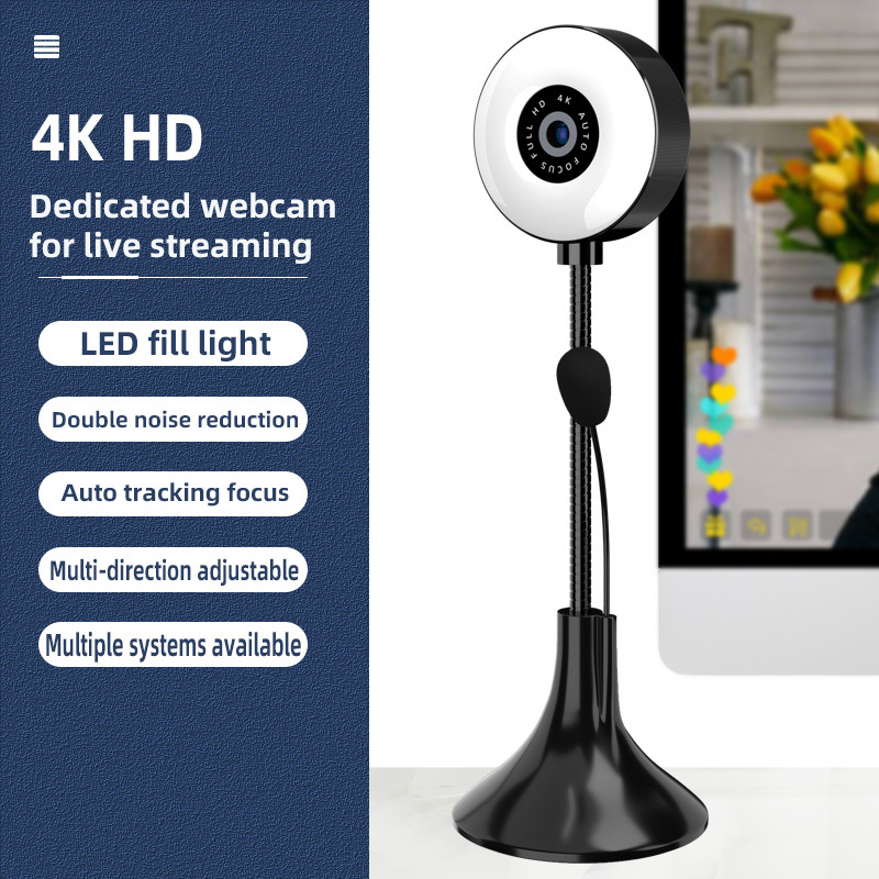 Laptop Accessories Youtube - 4K กล้อง PC 4MP USB กล้องคอมพิวเตอร์น้ำหนักเบาพร้อมไมโครโฟนเว็บแคมซูมสไกป์อุปกรณ์เสริมแล็ปท็อป