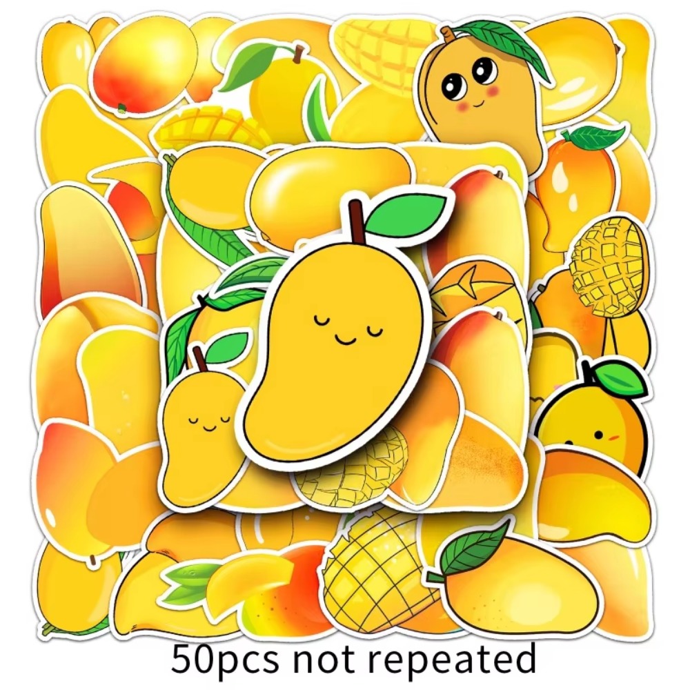 50 ชิ้น Kawaii ผลไม้สีเหลือง M - Yellow Laptop Accessories บทวิจารณ์และราคา