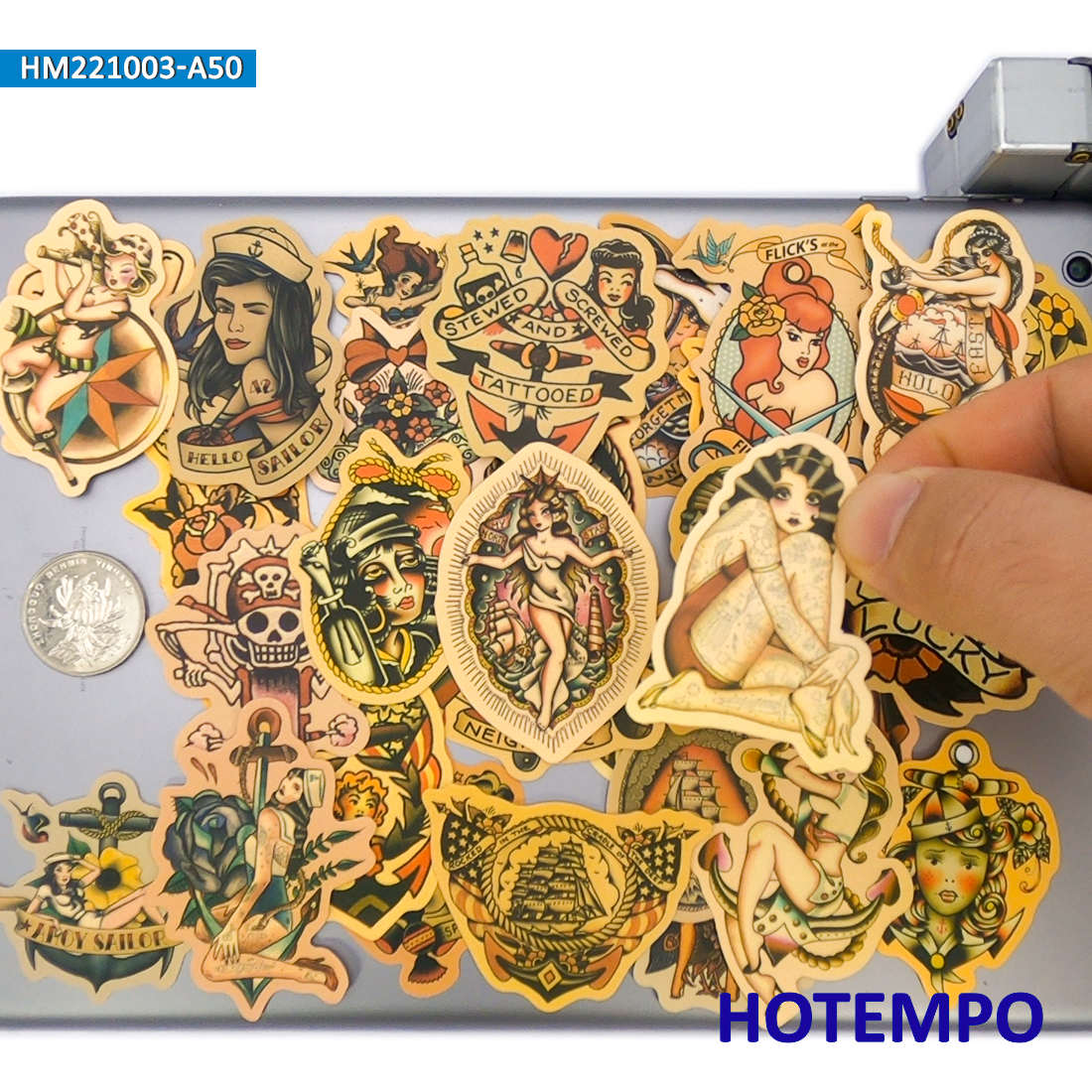 50 ชิ้น, สติ๊กเกอร์ย้อนยุคสีเห - Yellow Laptop Accessories บทวิจารณ์และราคา