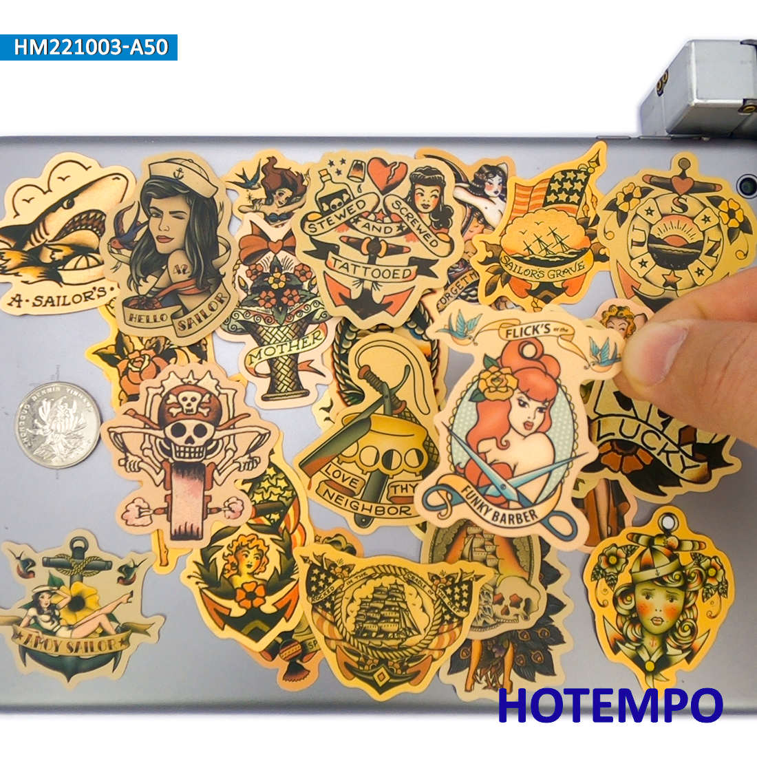 50 ชิ้น, สติ๊กเกอร์ย้อนยุคสีเห - Yellow Laptop Accessories บทวิจารณ์และราคา