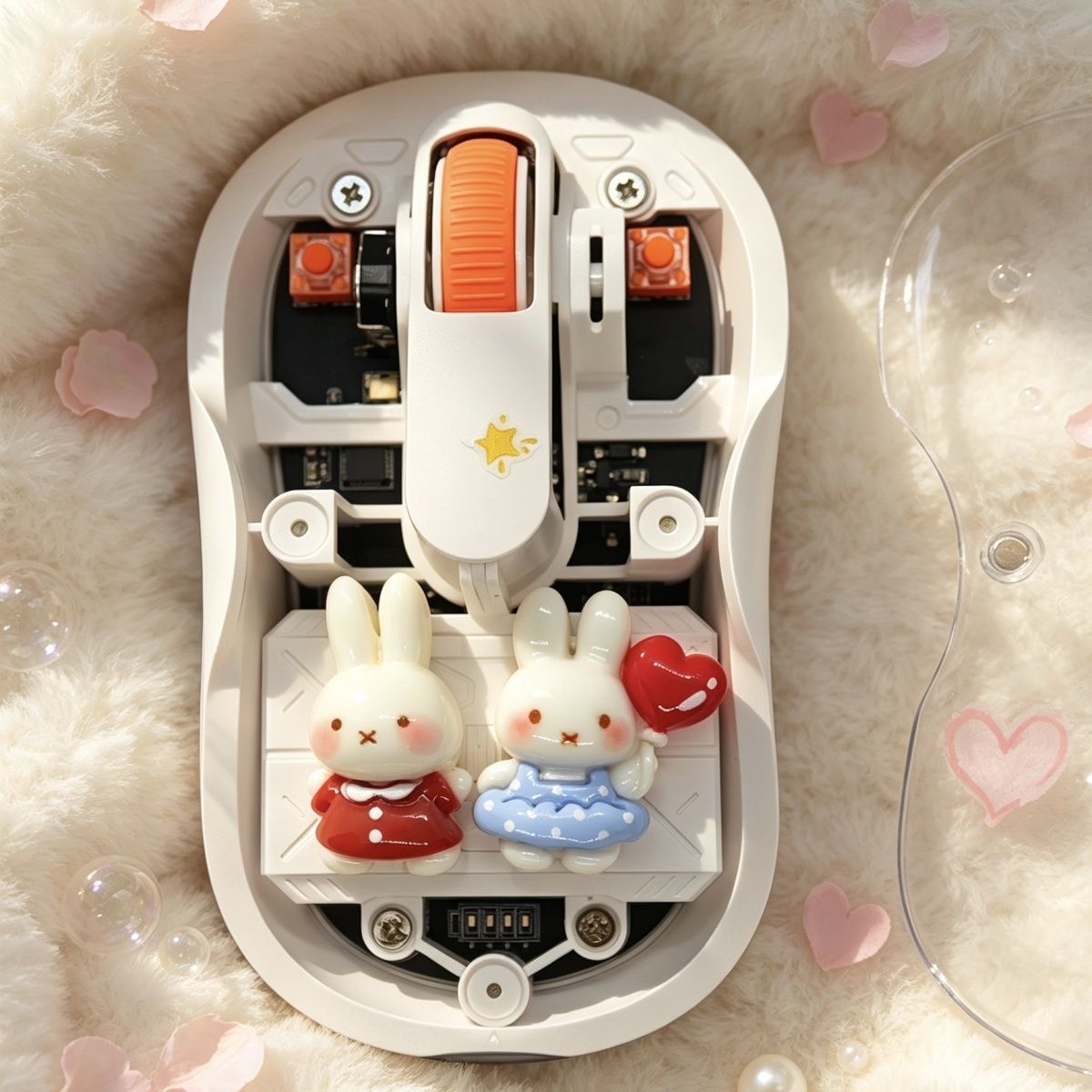 เมาส์ไร้สายใสลายการ์ตูนมิฟฟี่น - Laptop Accessories Light บทวิจารณ์และราคา