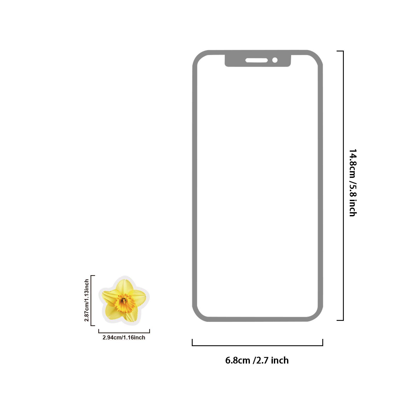 สติกเกอร์ลายดอกไม้สีเหลืองสดใส - Yellow Laptop Accessories บทวิจารณ์และราคา